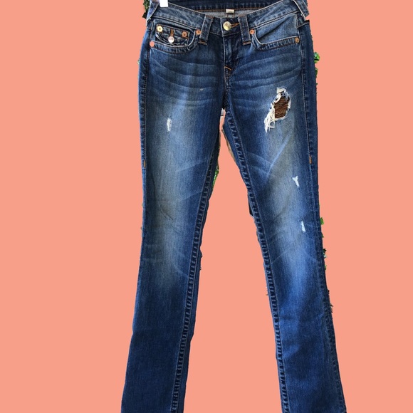 True Religion Denim - True Religion slim jeans with sewn patch, size 25